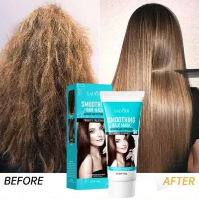 Picture of SADOER One Minute Oil Keratin Smoothing Repair Mask To Improve Frizziness-100gm