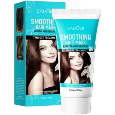 Picture of SADOER One Minute Oil Keratin Smoothing Repair Mask To Improve Frizziness-100gm