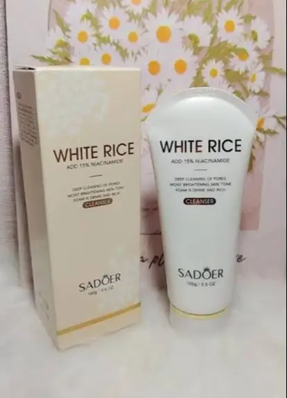 Picture of SADOER White Rice Nicotinamide Brightening Cleanser Gentle Cleansing Cleanser