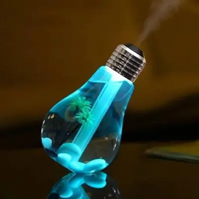 Picture of Air Humidifier Bulb With Decorative Night Light. Essential Oils Diffuser Bulb for Home, Car, Office. Desktop Light Aroma Diffuser Gift item