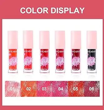 Picture of HANDAIYAN 6 Colors Moisturizer Lip Tint Waterproof Dual-use Non-Stick Cup Natural Lips Cheeks Liquid Lipstick Blush Velvet Matte Lip Gloss