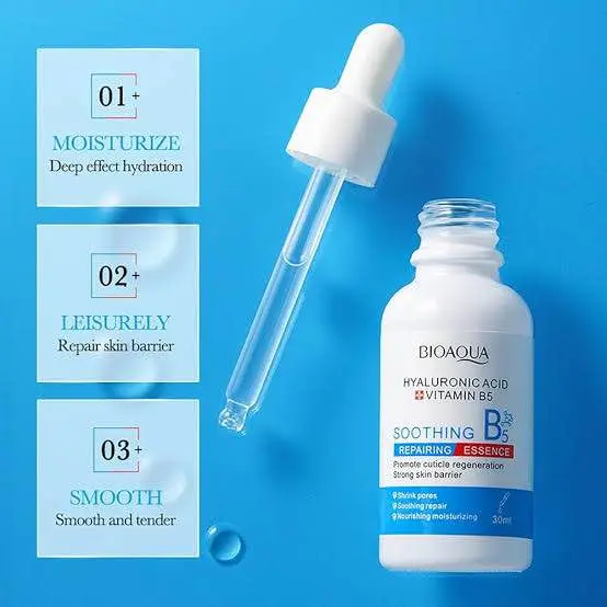 Picture of BIOAQUA Hyaluronic Acid Vitamin B5 Soothing Repair Face Essence Moisturizing Facial Skincare Shrink Pores 30ml