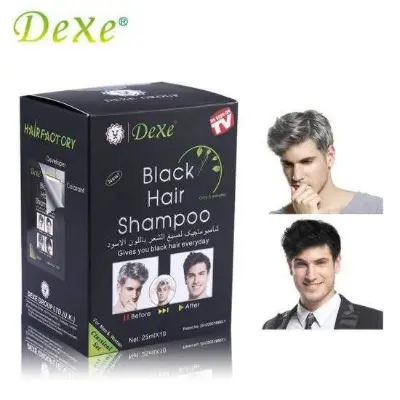 Picture of 10PCS DEXE Black Hair Dye Shampoo Permanent Instant 5-Min Hair Color Dye Natural
