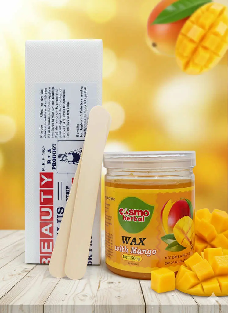 Picture of Cosmo Herbal Waxing Strip 80 pic + Mango Wax 500gm