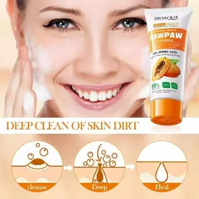 Picture of BIOAQUA papaya Vitamin C Whitning & Nourish PAWPAW Face Cleanser- 100gm