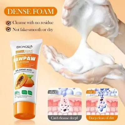 Picture of BIOAQUA papaya Vitamin C Whitning & Nourish PAWPAW Face Cleanser- 100gm