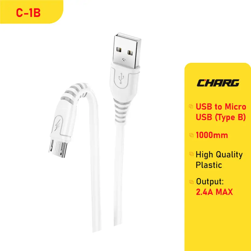 Picture of CHARG C-1B USB to Micro USB 2.4A Data Cable