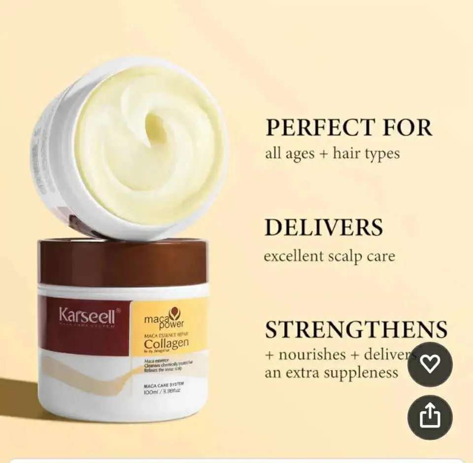 Picture of Karseell Professional Hair Smoothing Collagen Treatment 500ml Organic Argan Oil Hair Mask