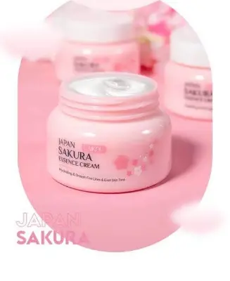 Picture of Laikou Japan Sakura Essence Face Cream - Anti-Aging Serum, Moisturizing, Cherry Blossom-60gm