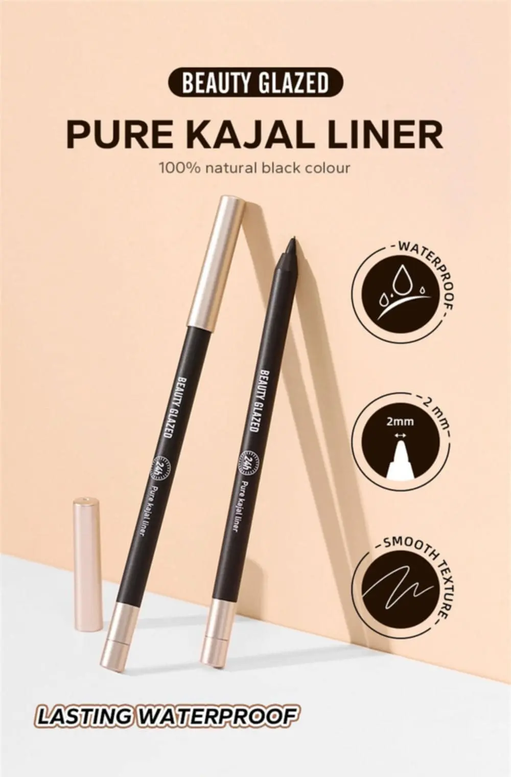 Picture of Beauty Glazed 24H Pure Black Kajal Liner-Black
