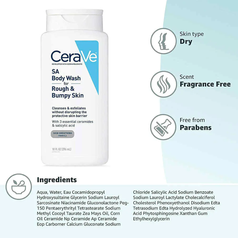 Picture of CERAVE SA BODY WASH 296ML