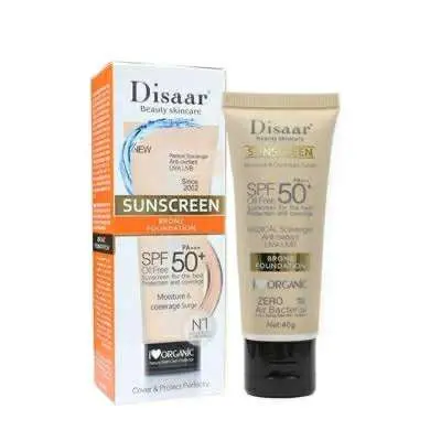 Picture of Disar Beauty Sunscreen Bronz Foudation SPF 50+ PA+++ - 40gm
