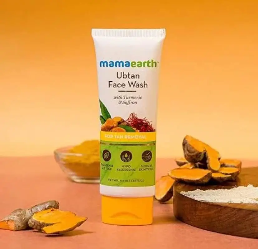 Picture of Mamaearth Ubtan Natural Face Wash for Dry Skin with Turmeric & Saffron