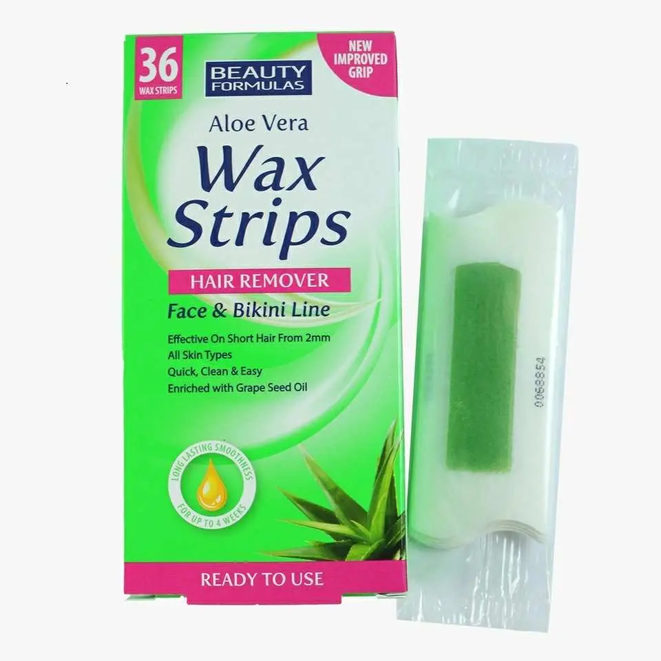 Picture of Aloe Vera Wax Strips Hair Remover- 36 Wax Strips