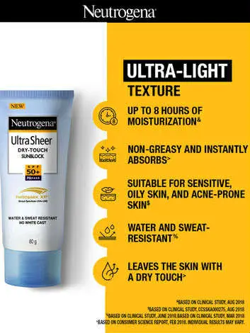 Picture of Neutrogena Ultra Sheer Dry Touch Sunblock SPF 50+ 88gm