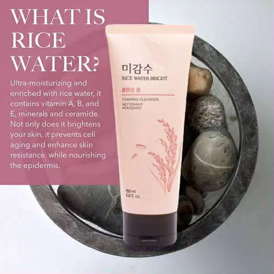 Picture of Rice Water Bright Cleansing Foam 150 Ml Skin Care Facial Cleanser Natural Ingredients