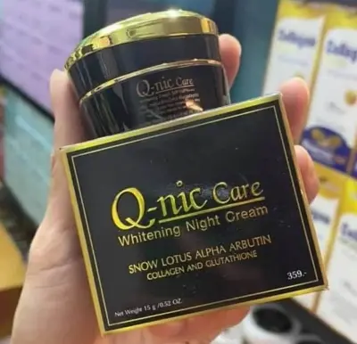 Picture of Q-nic Care Whitening Night Cream for Face 15 G Skin Lightening And Brightening Effect