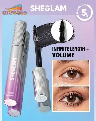 Picture of SHEGLAM FLUTTER WINK VOLUMIZING BLACK MASCARA