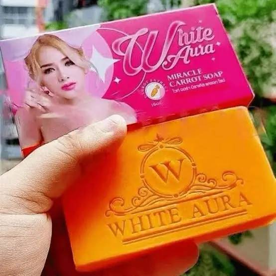 Picture of White aura miracle carrot soap 160gm