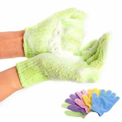 Picture of 1pcs Bath Gloves For Peeling Exfoliating Mitt Glove For Shower Scrub Gloves Resistance Massage Sponge Wash Skin Exfoliator
