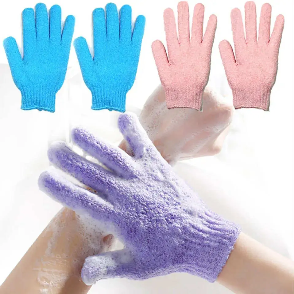 Picture of 1pcs Bath Gloves For Peeling Exfoliating Mitt Glove For Shower Scrub Gloves Resistance Massage Sponge Wash Skin Exfoliator