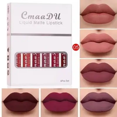 Picture of CmaaDu 6 Pcs Set Liquid Matte Non-stick Cup Waterproof Lipstick Set