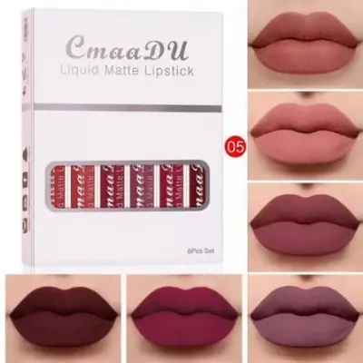 Picture of CmaaDu 6 Pcs Set Liquid Matte Non-stick Cup Waterproof Lipstick Set