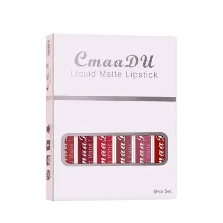 Picture of CmaaDu 6 Pcs Set Liquid Matte Non-stick Cup Waterproof Lipstick Set