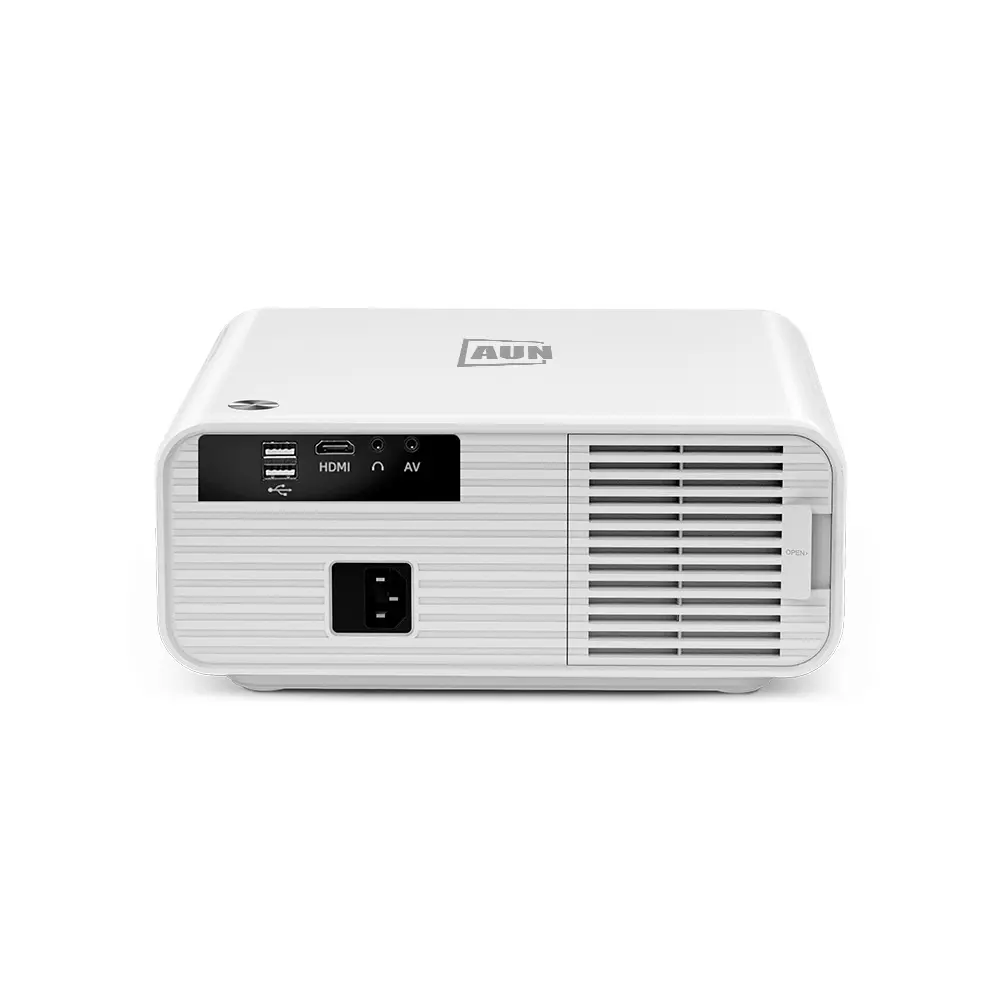 Picture of AUN U001 Projector Full HD 1920x1080P 4K Decode Movie Theater 3D Electric Focus Home Cinema (White)