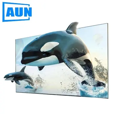 Picture of AUN 16:9 Anti-light Reflective Fabric 60/100/120 inch Screen for Home theater, ALR Screen for Projector (100 inch)