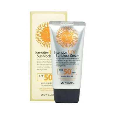 Picture of 3W CLINIC UV Sunblock Cream SPF50 PA+++ 70ml Refreshing Sunscreen Moisturizing Whitening Lightening Sun Cream Oil-control