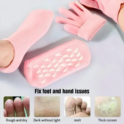 Picture of Spa Gel Socks And Gloves Moisturizing Hand + Feet Care Socks