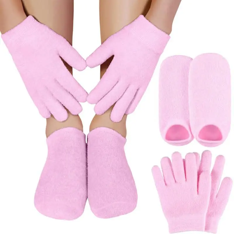 Picture of Spa Gel Socks And Gloves Moisturizing Hand + Feet Care Socks