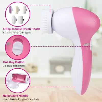 Picture of 5 in 1 Electric Spin Brush Facial Cleanser Face Lifting Massager