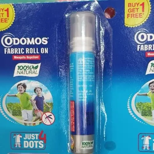 Picture of Odomos Roll On/ Cream - Odomos Mosquito Repellent Fabric Roll on Citronella & Eucalyptus Oil 8ml | Odomos Blue 50g/100g Cream (Made in India)