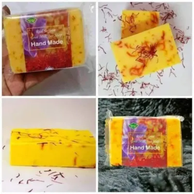 Picture of PIPASA Saffron Handmade Goats Milk Soap