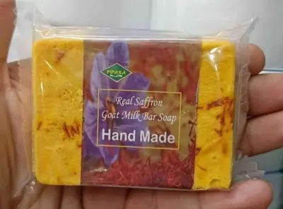 Picture of PIPASA Saffron Handmade Goats Milk Soap