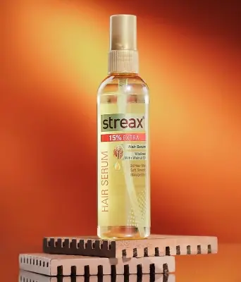 Picture of Streax Hair Serum Vitalized with Walnut Oil 90ml / 45ml