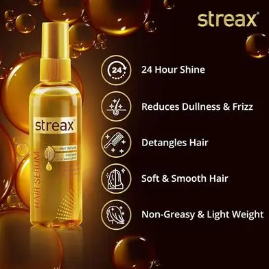 Picture of Streax Hair Serum Vitalized with Walnut Oil 90ml / 45ml
