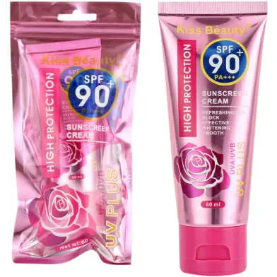Picture of Kiss Beauty SPF 90 PA+++ High Protection Sunscreen Cream