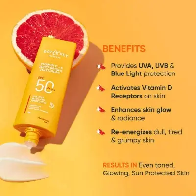 Picture of Dot & Key Vitamin C + E Super Bright Sunscreen SPF 50- 50gram (seal open box)