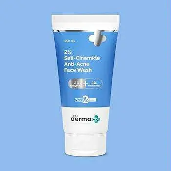 Picture of The Derma Co Sali-Cinamide Anti-Acne Face Wash with 2% Salicylic Acid & 2% Niacinamide - 80ml