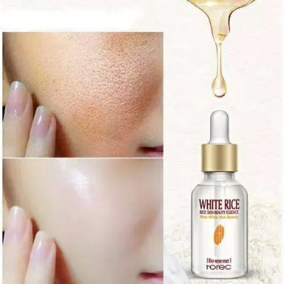 Picture of Rice Serum HCHANA White Rice Seram Reduces Wrinkles and Lighten Dark Spots Pore Minimizer Anti- Aging Face Moisturizer Skin Lightening - 15ml