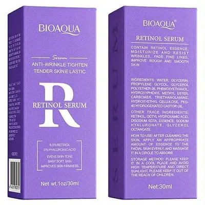 Picture of BIOAQUA Facial Retinol Serum 30ml Anti-Wrinkle Tender Skin 8.5% Retinol 5% Hyaluronic Acid Moisturizing Essence