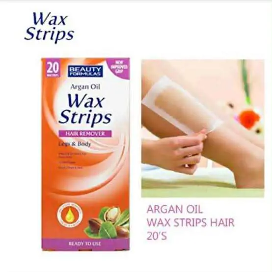 Picture of Argan Oil Wax Strips for Hair Removal 20 Pcs