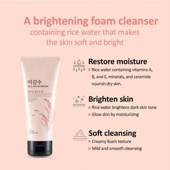 Picture of Rice Water Bright Cleansing Foam Deeply Cleansing Skin 150 Ml