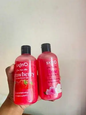 Picture of SKINO STRAWBERRY+ROSE COMBO SCENTED SHOWER GEL 220ML (made in bangladesh)