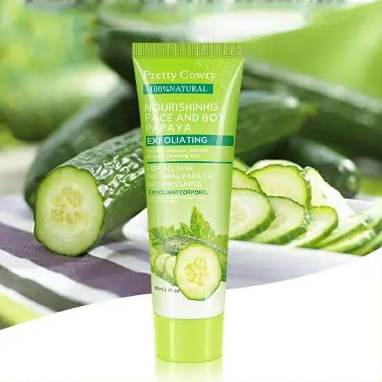 Picture of Cucumber Coconut Papaya Facial Exfoliating Gel Cream 100ml Body Cleansing