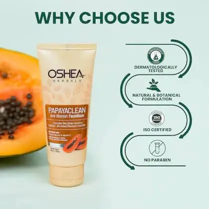 Picture of Oshea Herbals Papayaclean Anti Blemishes Face Wash 100 ml