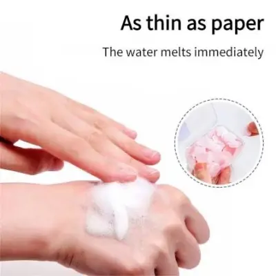 Picture of Portable Soap Paper Bath Hand Washing Disposable Soap Slice Mini Flower Travel Scented Petal Wash Hand Soap